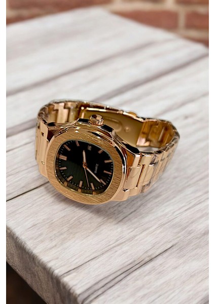 Çelik Kordonlu Şık Takvimli Erkek Kol Saati fiyatları