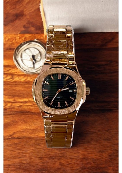 Çelik Kordonlu Şık Takvimli Erkek Kol Saati fırsatları