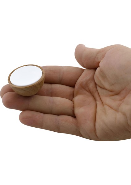 Piyano Polimer Düğme Kulp İçbükey Ceviz Beyaz Dolap Mobilya Mutfak Dolabı Çekmece Kulpu Kulbu 5 ADET