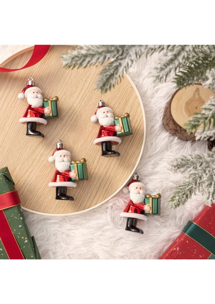 New Year Yılbaşı 2'li Set Santa Ağaç Süsü 8,5 cm fiyatları