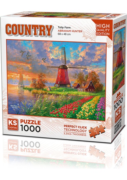 KS Game Tulip Farm 1000 Parça Puzzle