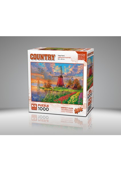 KS Game Tulip Farm 1000 Parça Puzzle