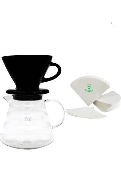 V60 Sürahi Filtre Kağıdı 3. Nesil Filtre Kahve Demleme Seti