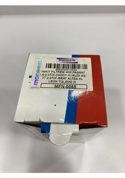MFN-0085 Yakıt Filtresi Vw Passat 1.6tdı-2.0tdı / Caddy Iıı / Audi A3-Tt 2.0tdı / Seat Altea Xl (Iıı) Leon(Iıı) Toledo(Iıı) modelleri