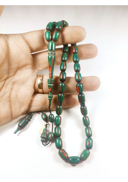 Mustafa Uysal Usta Eseri Nadir Tür Nadir Renk Halkalı Kafur Ağacı Tesbih Sertifikalı 6235 fırsatları