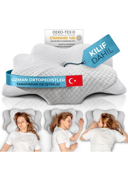 Boyun Destekli Ortopedik Visco Yastık 60*37*13/11 cm fiyatları