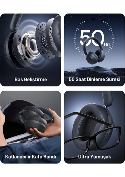 40MM Pet Katlanabilir 3D Surround Bass Boost Vers.5.3 Kafaüstü Bluetooth Kulaklık 30DB 600MAH fiyatları