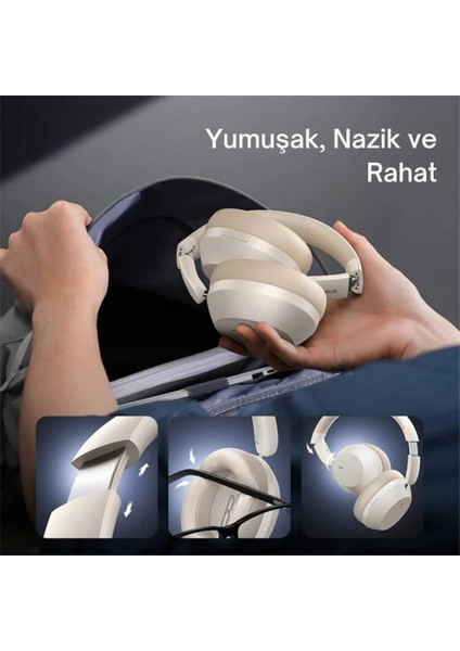 40MM Pet Katlanabilir 3D Surround Bass Boost Vers.5.3 Kafaüstü Bluetooth Kulaklık 30DB 600MAH indirimleri