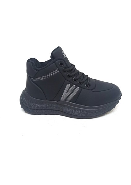 Siyah Kadın Sneaker Bot Ayakkabı