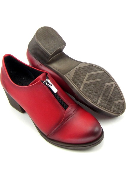 Brittany Kırmızı Hakiki Deri Günlük Topuklu Ayakkabı fiyatları