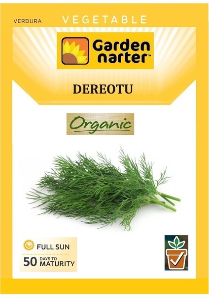 Dereotu Tohumu Doğal Organik Tohum Pakette 10 gr Tohum