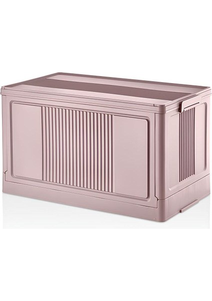 Fold&go Tekli Portatif Organizer Kapaklı Kasa Çok Amaçlı Katlanır Istiflenebilir Pembe EH-345