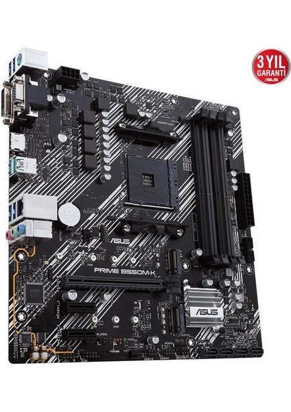 Prime B550M-K AMD AM4 3.Nesil DDR4 VGA DVI HDMI Anakart