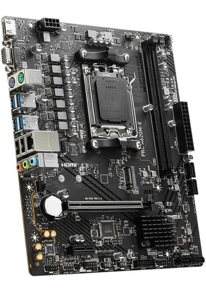 Pro A620M-E 6400MHZ(OC) M.2 HDMI VGA Matx Am5 modelleri