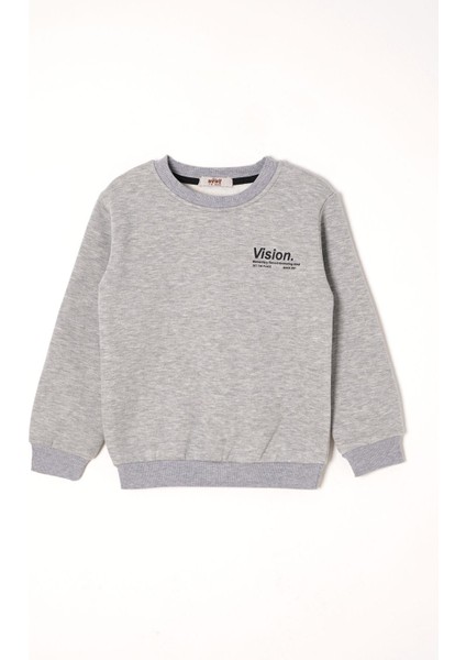 Vision Baskılı Gri Renk Erkek Çocuk Eşofman Takımı fiyatları