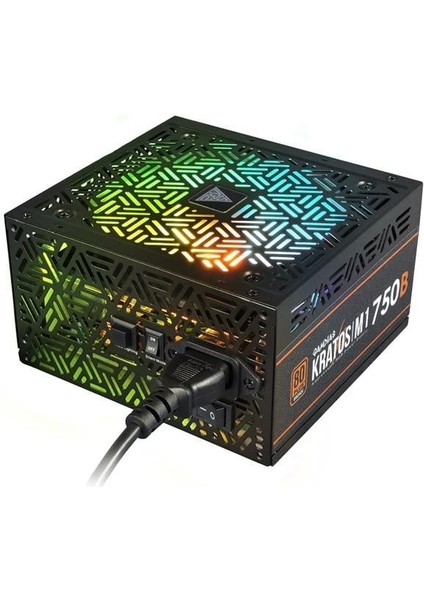 Gamdıas 750W 80 Bronze Kratos M1-750B 12CM Rgb Fanlı Power Supply