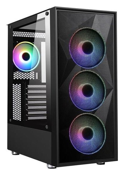 650W 80+ PB-P3509BB Gamıng Mıd-Tower Pc Kasası