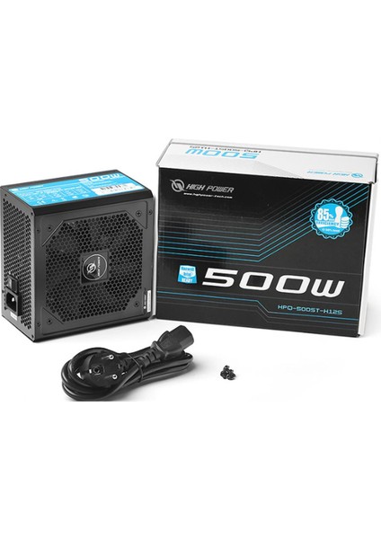 HPQ-500ST-H12S 500W 80+ Standard 37.5A Single Rail Aktif Pfc Siyah Atx Güç Kaynağı