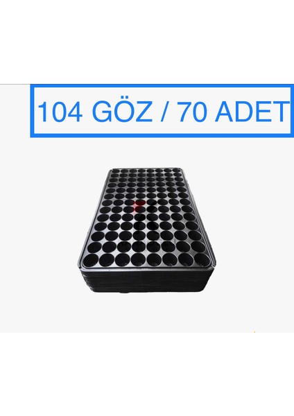 Fide Viyolü 70 Adet 104 Göz Fide Viyol Fidelik Fide Altlığı Tohum Yetiştirme Kabı