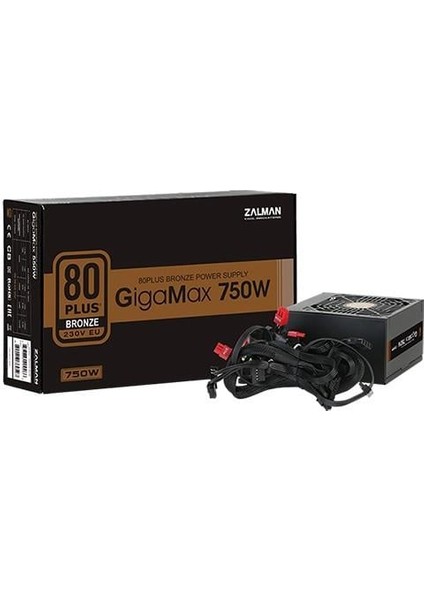 750W 80+ Bronze ZM750-GVII 12CM Fanlı Power Supply