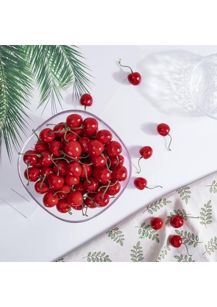 Yapay Kiraz Kırmızı 12LI Paket Yapay Meyve fırsatları