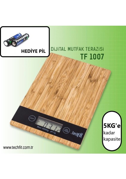 Dijital Mutfak Terazisi Hassas Techfit