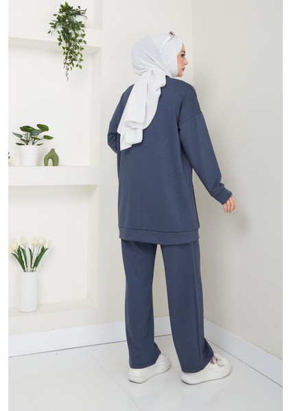 Kadın Iki Iplik Pantolonlu Ikili Takım -PMK356 modelleri