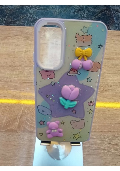 Samsung Galaxy A14 Uyumlu Kabartma Figürlü Darbe Korumalı Kapak Renkli Kılıf modelleri