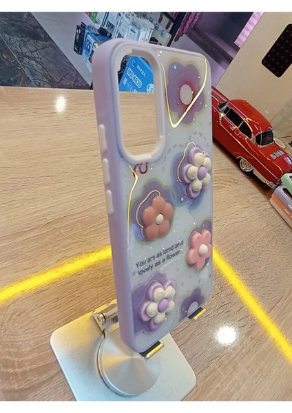 Samsung Galaxy A14 Uyumlu Kabartma Figürlü Darbe Korumalı Kapak Renkli Kılıf