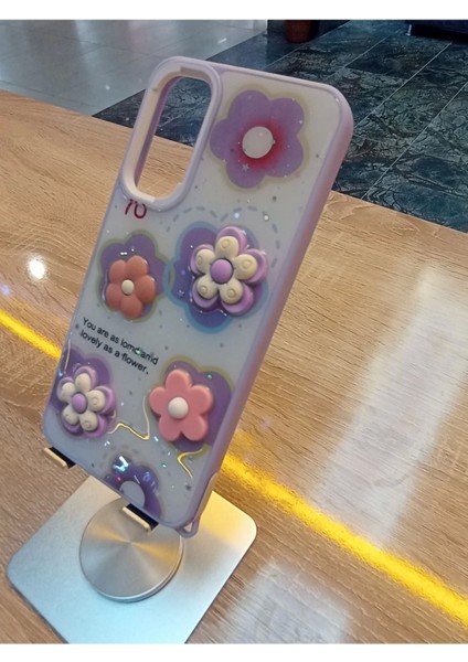 Samsung Galaxy A14 Uyumlu Kabartma Figürlü Darbe Korumalı Kapak Renkli Kılıf