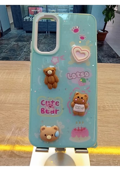 Samsung Galaxy A24 Uyumlu Kabartma Figürlü Darbe Korumalı Kapak Renkli Kılıf