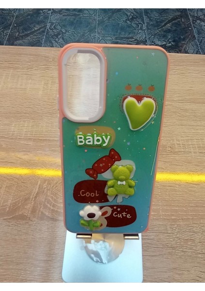 Samsung Galaxy A24 Uyumlu Kabartma Figürlü Darbe Korumalı Kapak Renkli Kılıf