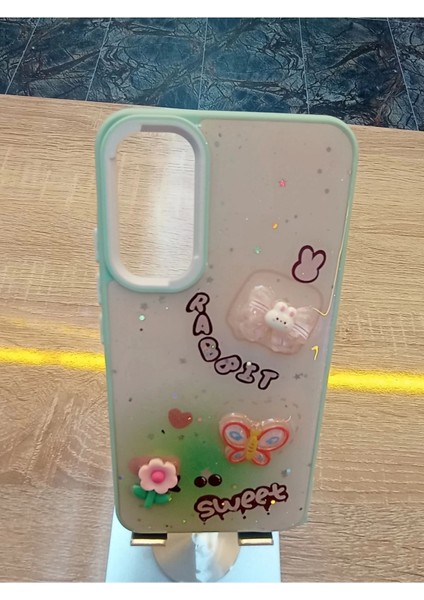 Samsung Galaxy A14 Uyumlu Kabartma Figürlü Darbe Korumalı Kapak Renkli Kılıf