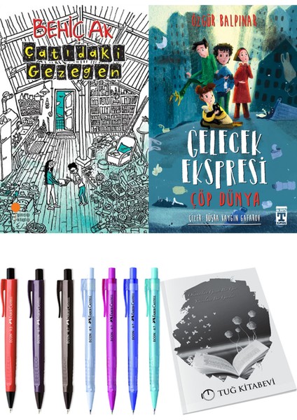 Gelecek Ekspresi Çöp Dünya ve Çatıdaki Gezegen 2'li Set