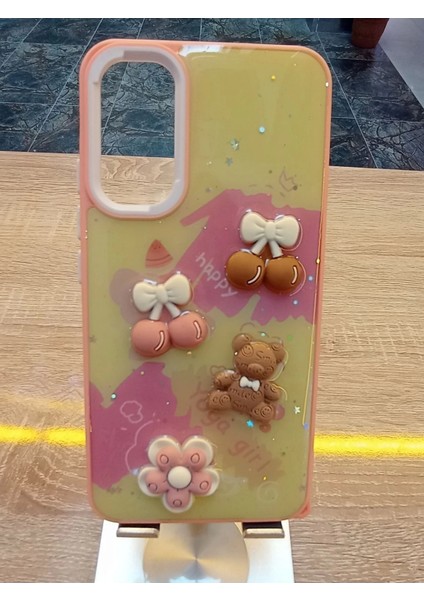 Samsung Galaxy A24 Uyumlu Kabartma Figürlü Darbe Korumalı Kapak Renkli Kılıf