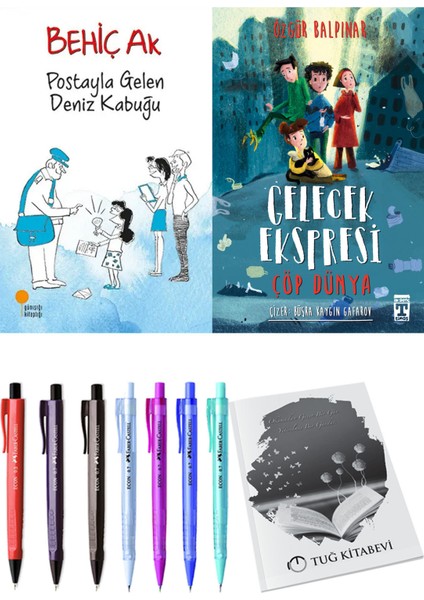 Gelecek Ekspresi Çöp Dünya ve Postayla Gelen Deniz Kabuğu 2'li Set