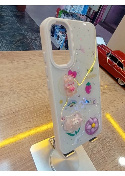 Samsung Galaxy A24 Uyumlu Kabartma Figürlü Darbe Korumalı Kapak Renkli Kılıf