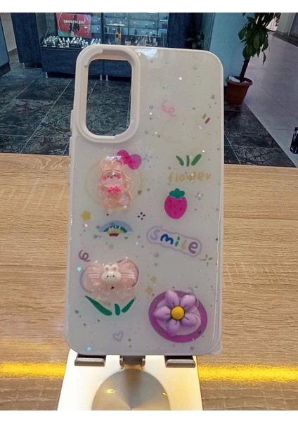 Samsung Galaxy A24 Uyumlu Kabartma Figürlü Darbe Korumalı Kapak Renkli Kılıf