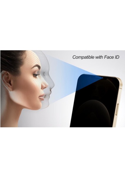 Apple iPhone 16 Pro Max Zore Rika Premium Privacy Temperli Cam Ekran Koruyucu