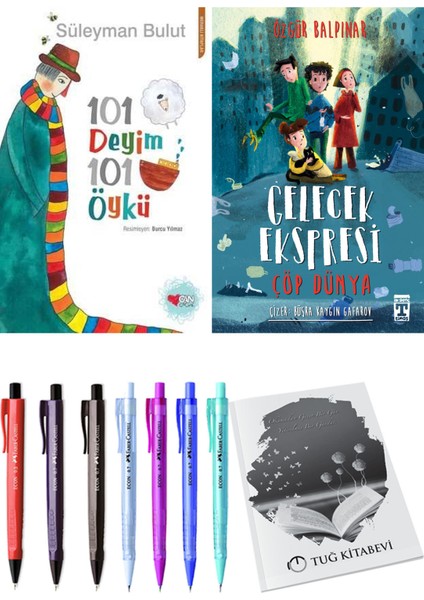 Gelecek Ekspresi Çöp Dünya ve 101 Deyim 101 Öykü Süleyman Bulut 2'li Set