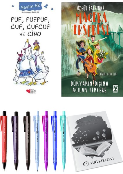 Gelecek Ekspresi Dünyanın Dışına Açılan Pencere ve Puf, Pufpuf, Cuf, Cufcuf ve Cino 2'li Set