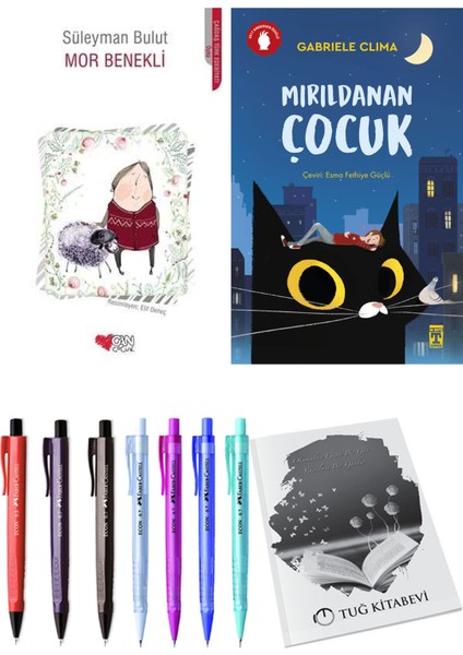 Mırıldanan Çocuk ve Mor Benekli 2'li Set