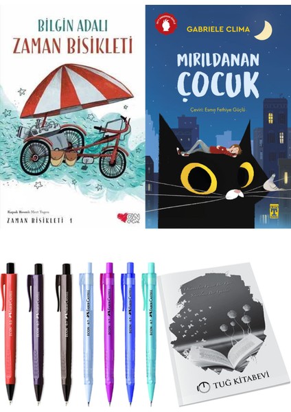 Mırıldanan Çocuk ve Zaman Bisikleti 1 2'li Set