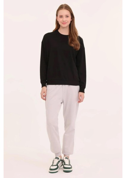 WB C NECK 16SN82 4PR Siyah Kadın Sweatshirt