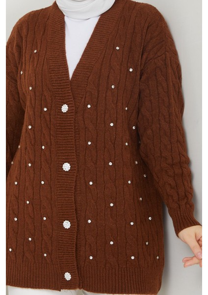 Kadın Taş Detaylı Hırka -PMK363 indirimleri