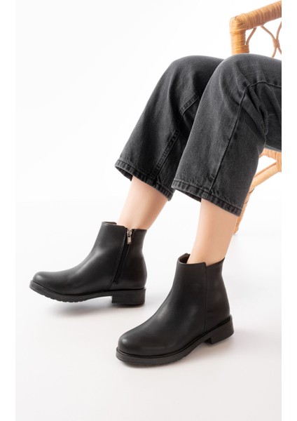Siyah Fermuarlı Günlük Kadın Bot fiyatları