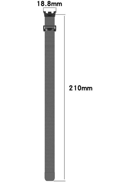 Xiaomi Smart Band 8 Zore Krd-01 Metal Kordon-Siyah