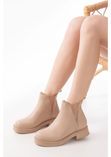 Nut Taş Aksesuarlı Lastikli Günlük Kadın Bot fiyatları