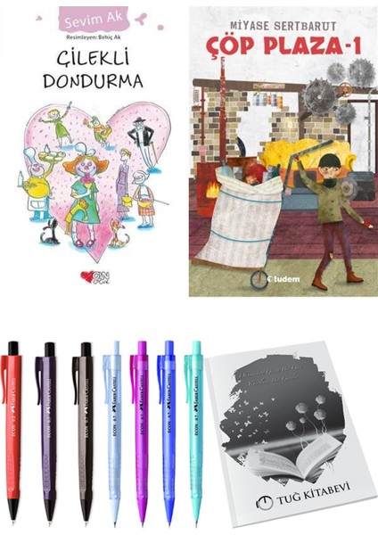 Çöp Plaza 1 ve Çilekli Dondurma 2'li Set