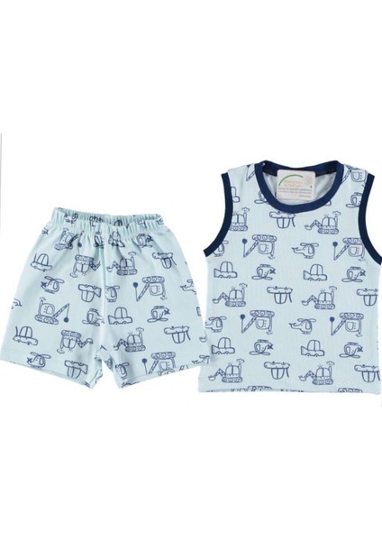 Erkek 1 Yaş Lionkids Erkek Baskılı Şortlu Takım Yazlık